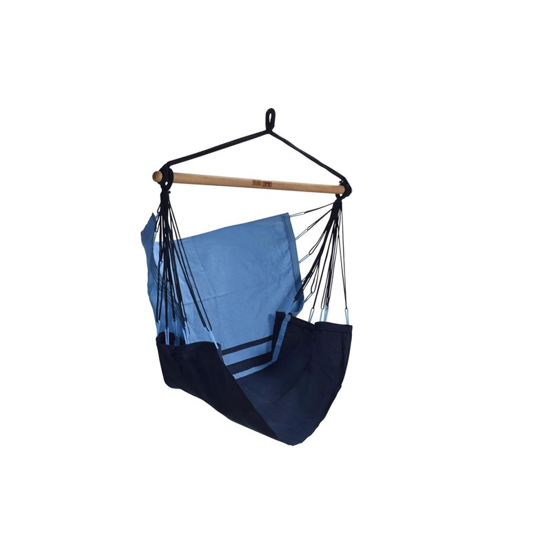 Jobek - Chaise hamac coloris caraïbes certifié fsc 100% - trankil - 110x140cm
