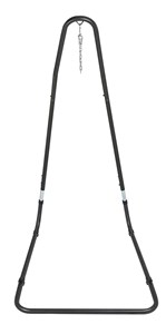 Support pour chaise hamac en métal anthracite - sonio - l.130xl.115xh.200-240cm