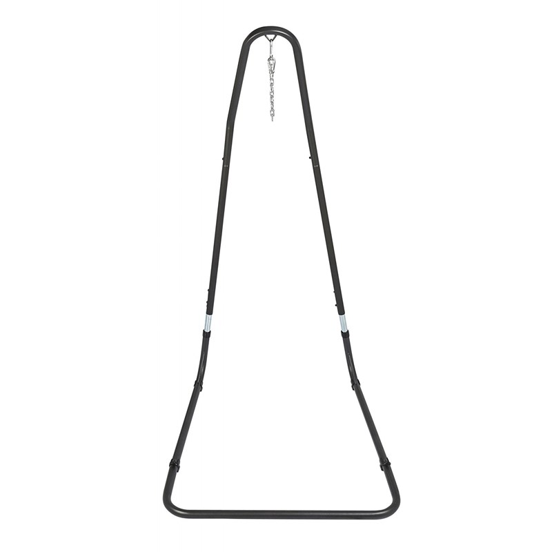 Support pour chaise hamac en métal anthracite - sonio - l.130xl.115xh.200-240cm
