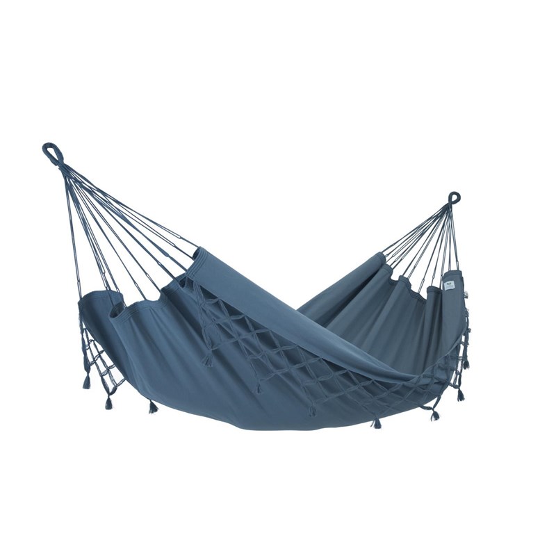 Jobek - Hamac kocon anthracite à franges