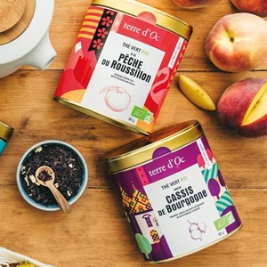 Thé vert bio à la pêche du roussillon