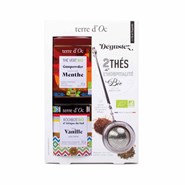 Coffret 2 thés et cuillère à thé