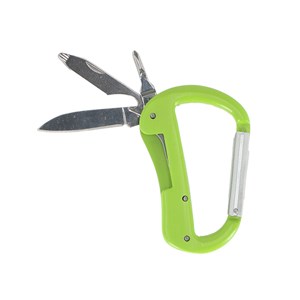 Mousqueton avec multi-outils