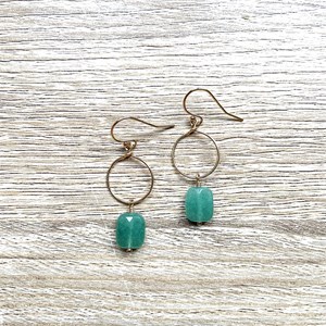 Boules d'oreilles rym aventurine verte