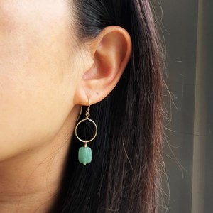 Boules d'oreilles rym labradorite grise