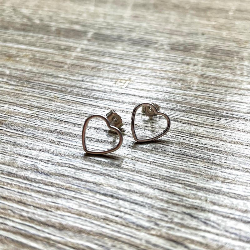 Puces d'oreilles mon cœur argent