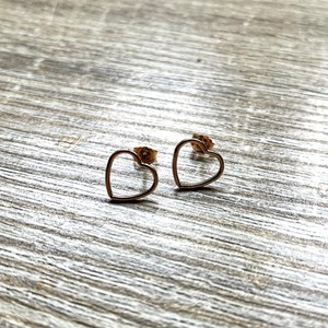 Puces d'oreilles mon cœur plaqué or