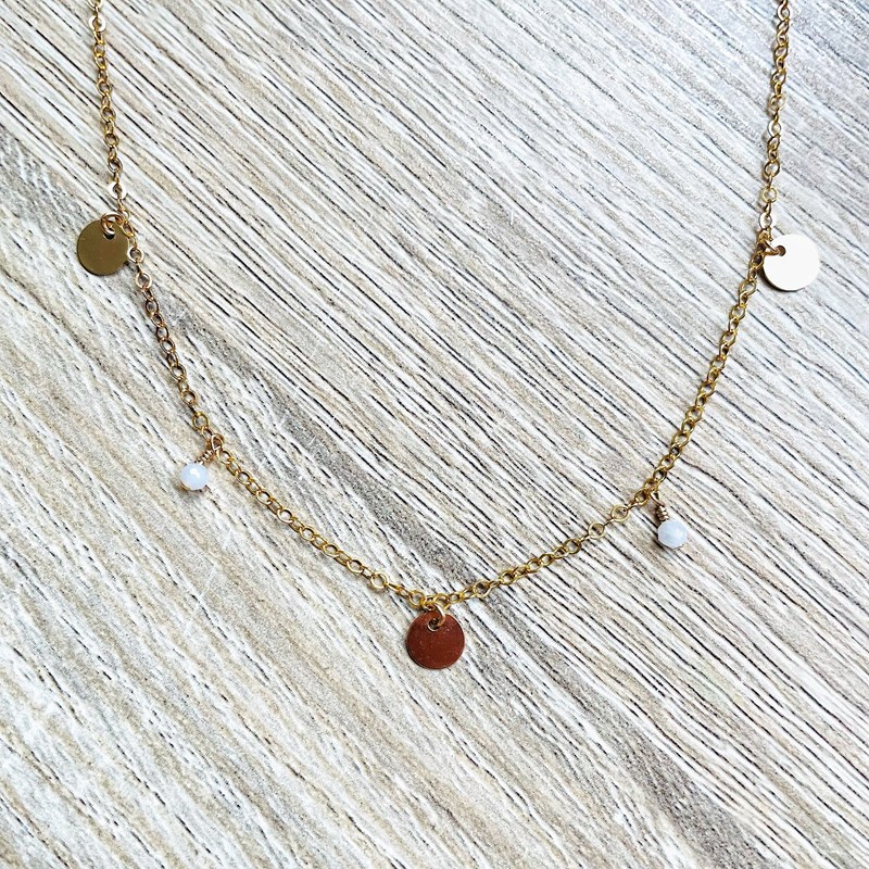 Collier charlie pierre de lune