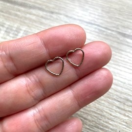 Puces d'oreilles mon cœur or diamanté