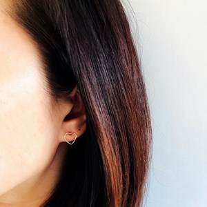Puces d'oreilles mon cœur or diamanté