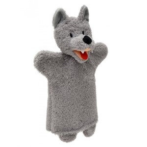 Marionnette loup gris