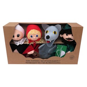 Set 4 marionnettes chaperon rouge