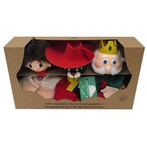 Set 3 marionnettes le chat botté