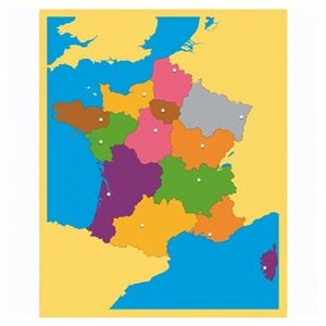 Carte-puzzle de la france