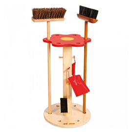 Support en bois pour balais