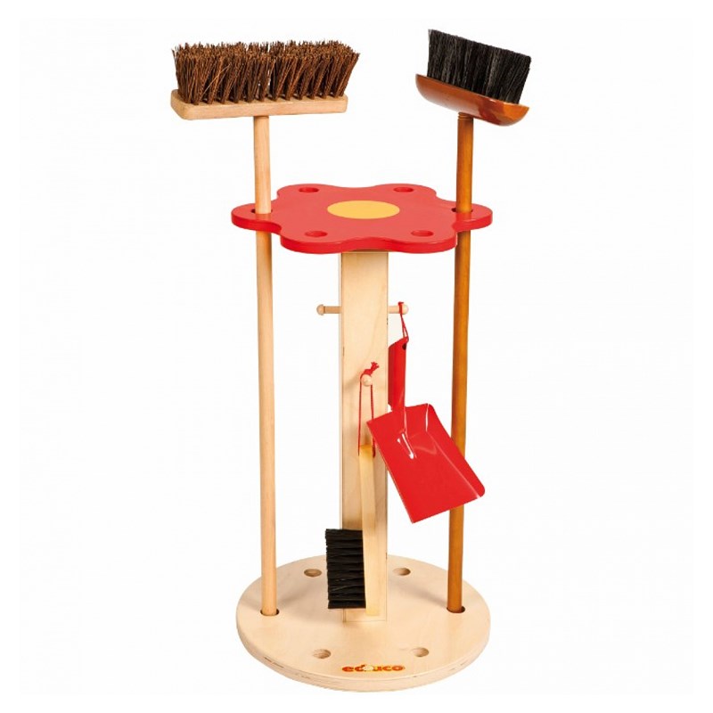 Support en bois pour balais