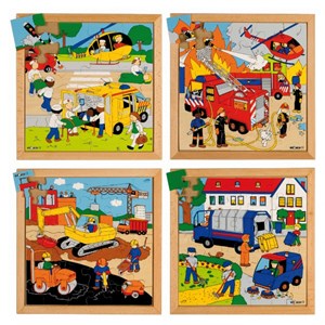 Puzzles activités dans la rue