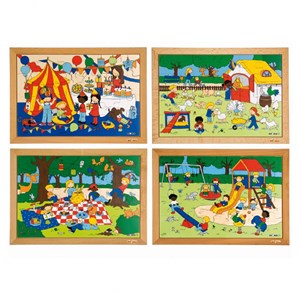 4 puzzles activités Educo