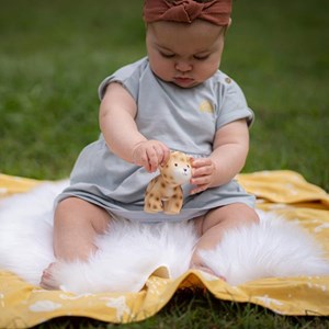 Léopard en caoutchouc naturel