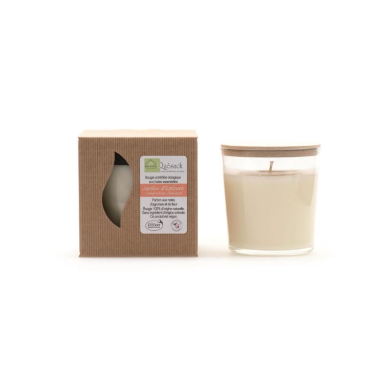 Bougie parfumée biologique 230g jardin d