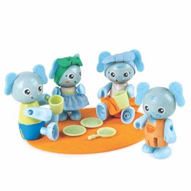 Famille d'éléphants hape