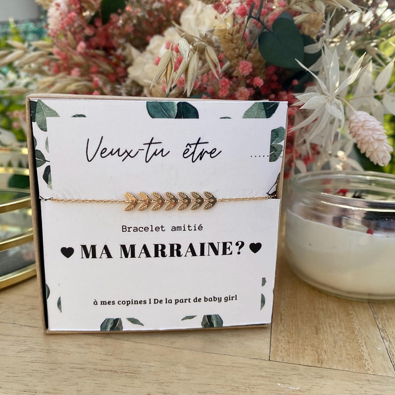 A Mes Copines - Bracelet annonce marraine