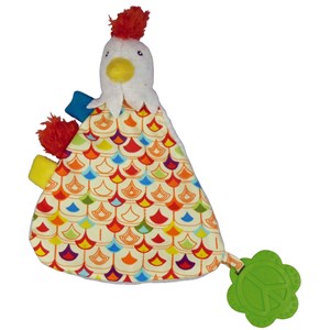 Doudou plat bob le coq