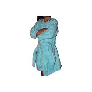 Peignoir en coton bio enfant, coloris la