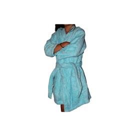 Peignoir en coton bio enfant, coloris la