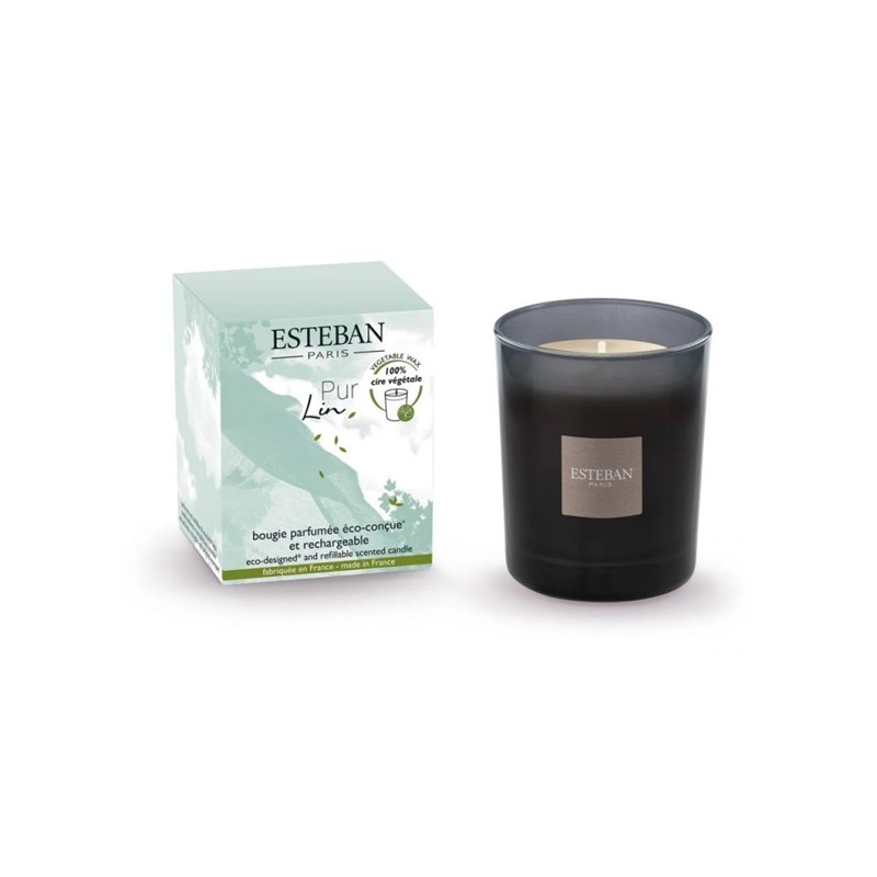 Esteban - Bougie parfumée rechargeable initiale pu