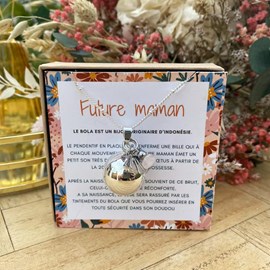 Bola de grossesse argent quartz