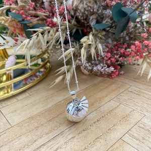 Bola de grossesse argent quartz