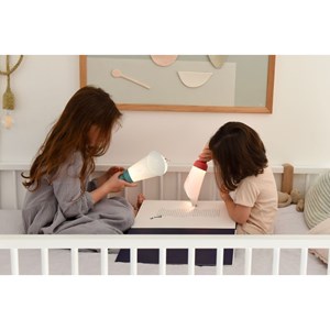 Lampe enfant lapin à vélo