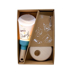 Lampe enfant lapin à vélo