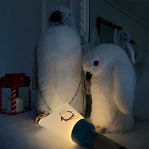 Lampe enfant pigouin à ski