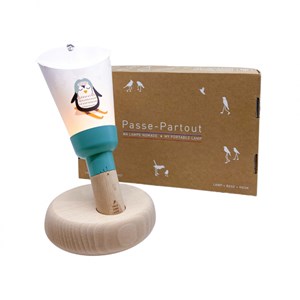 Lampe enfant pigouin à ski