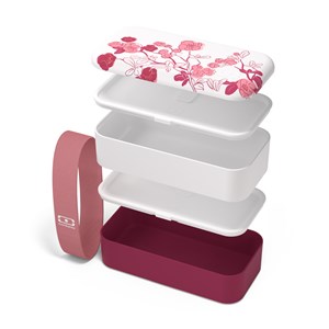 Lunch box rectangulaire 2x500ml magnolia