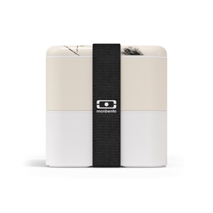 Lunch box carrée 2x850ml plume