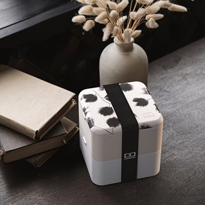 Lunch box carrée 2x850ml plume