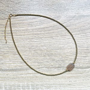 Collier maty pierre de soleil hématites