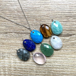 Collier alma aventurine verte argent