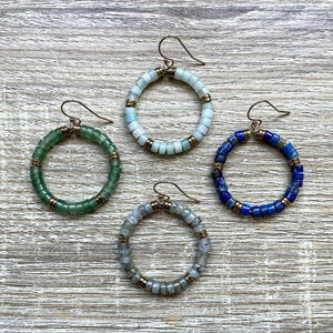 Boucles d'oreilles jane labradorite