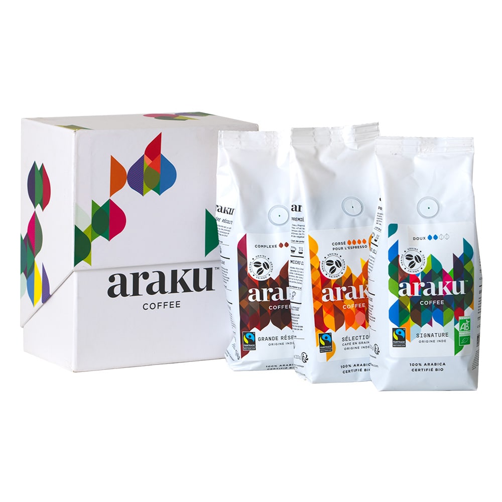 Café en Grains Sélection Sachet 200G - Araku : Café de Spécialité