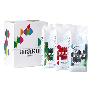 Coffret 3 sachets café grains bio