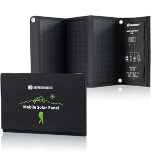 Chargeur solaire portable bresser 21 watt avec port usb et connecteur d’alimenta