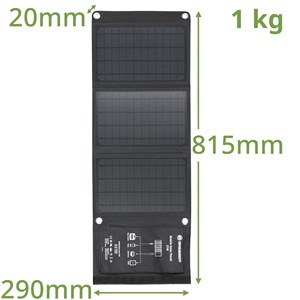 Chargeur solaire portable 21 watt