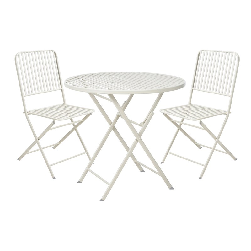 Cémonjardin - Ensemble table de jardin bistro ronde...