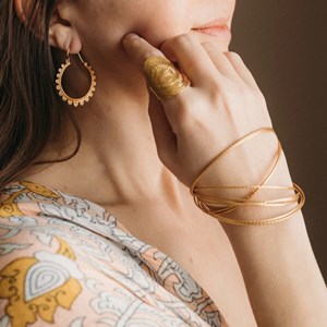 Bague mandala ajustable