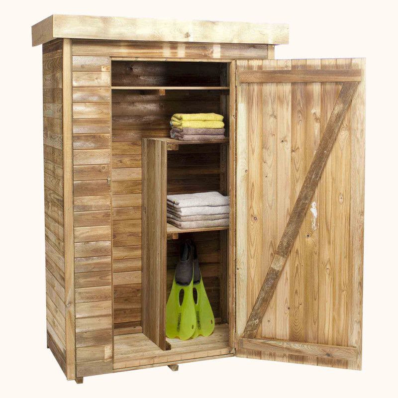 Armoire de jardin bois theo - 0,7 m²