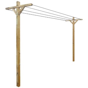 Etendoir à linge extérieur en bois